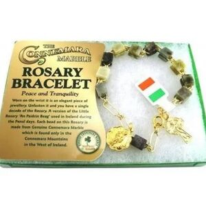 Rosary Bracelet - Gold and Green